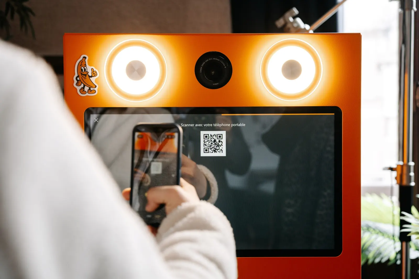 Partage des photos par QR code et galerie en ligne